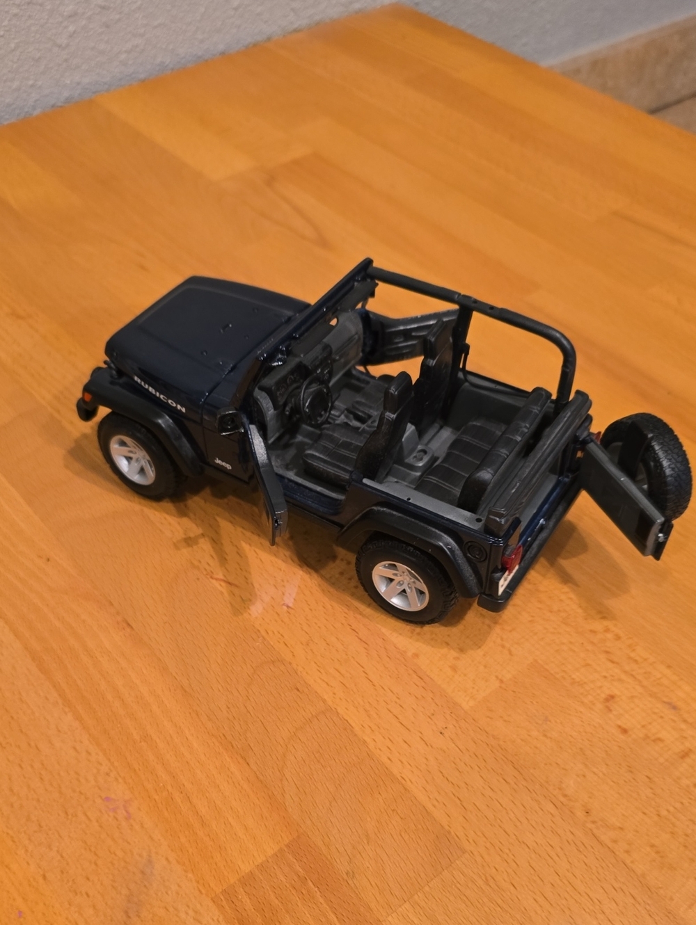 Jeep Open-Top Toy Wrangler in Navy Blue